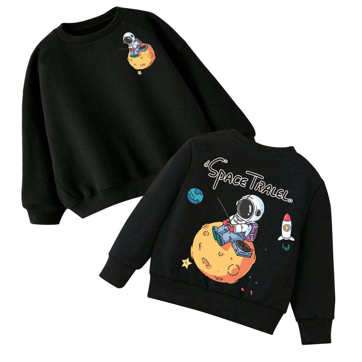 Boys' crew neck sweatshirt customization