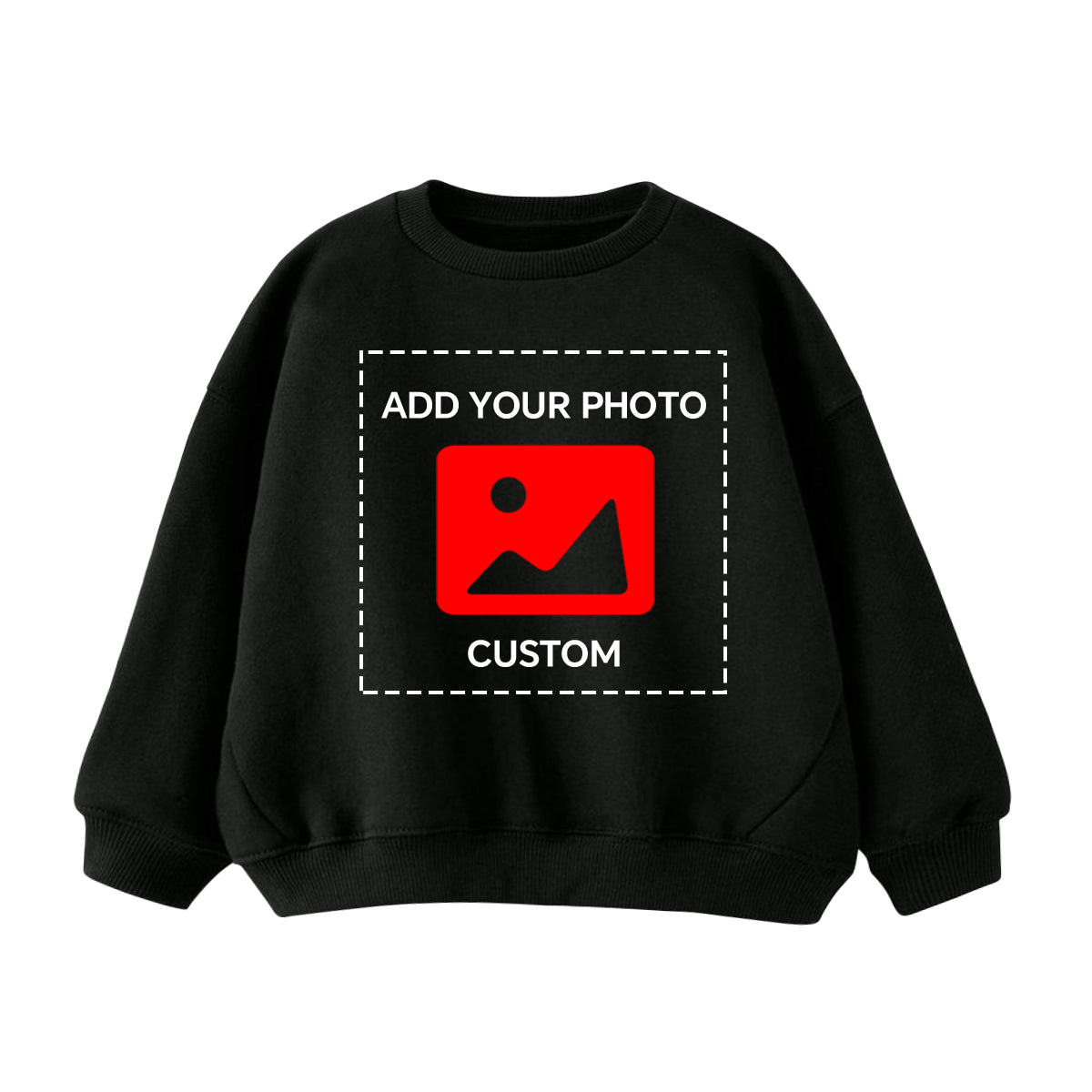 Boys' crew neck sweatshirt customization