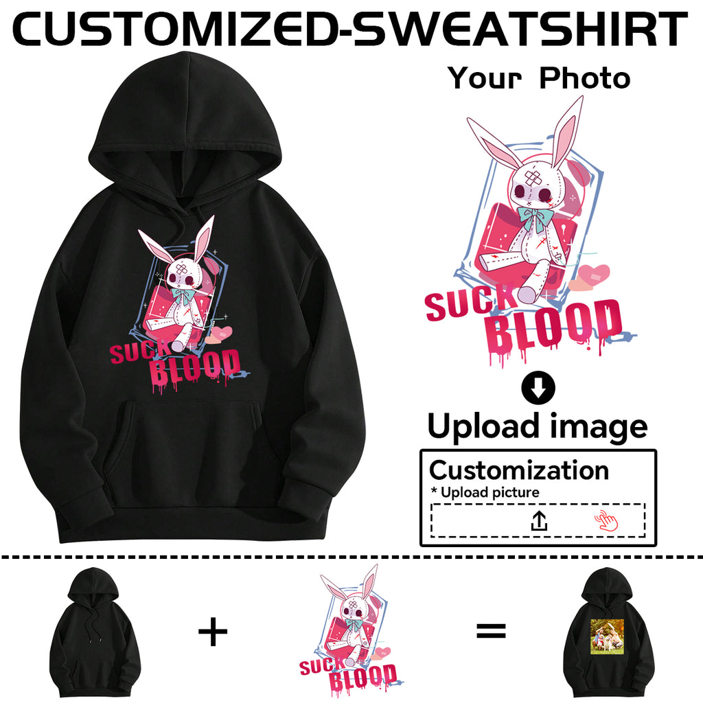 Women's sweatshirt customization