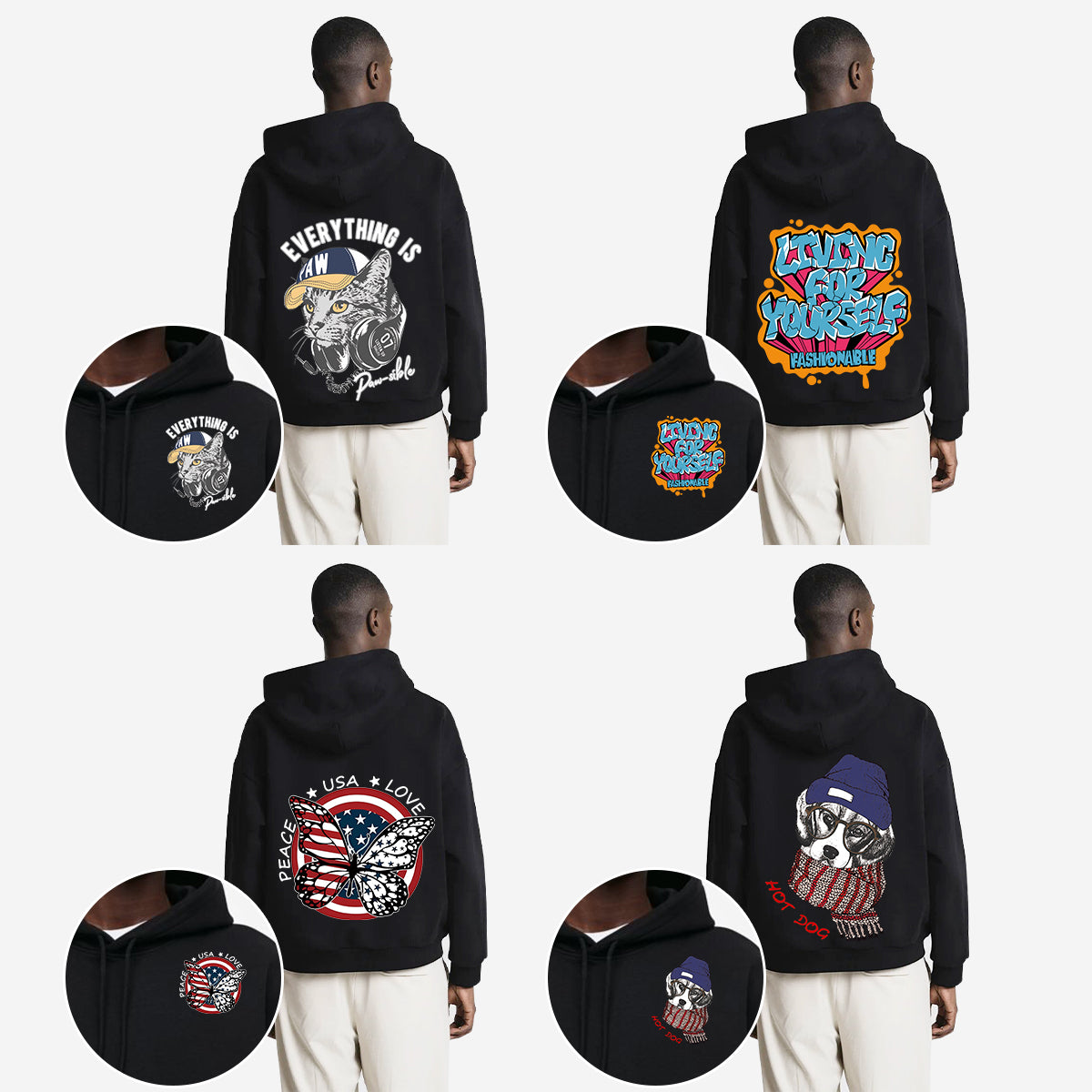 Men's hoodie customization