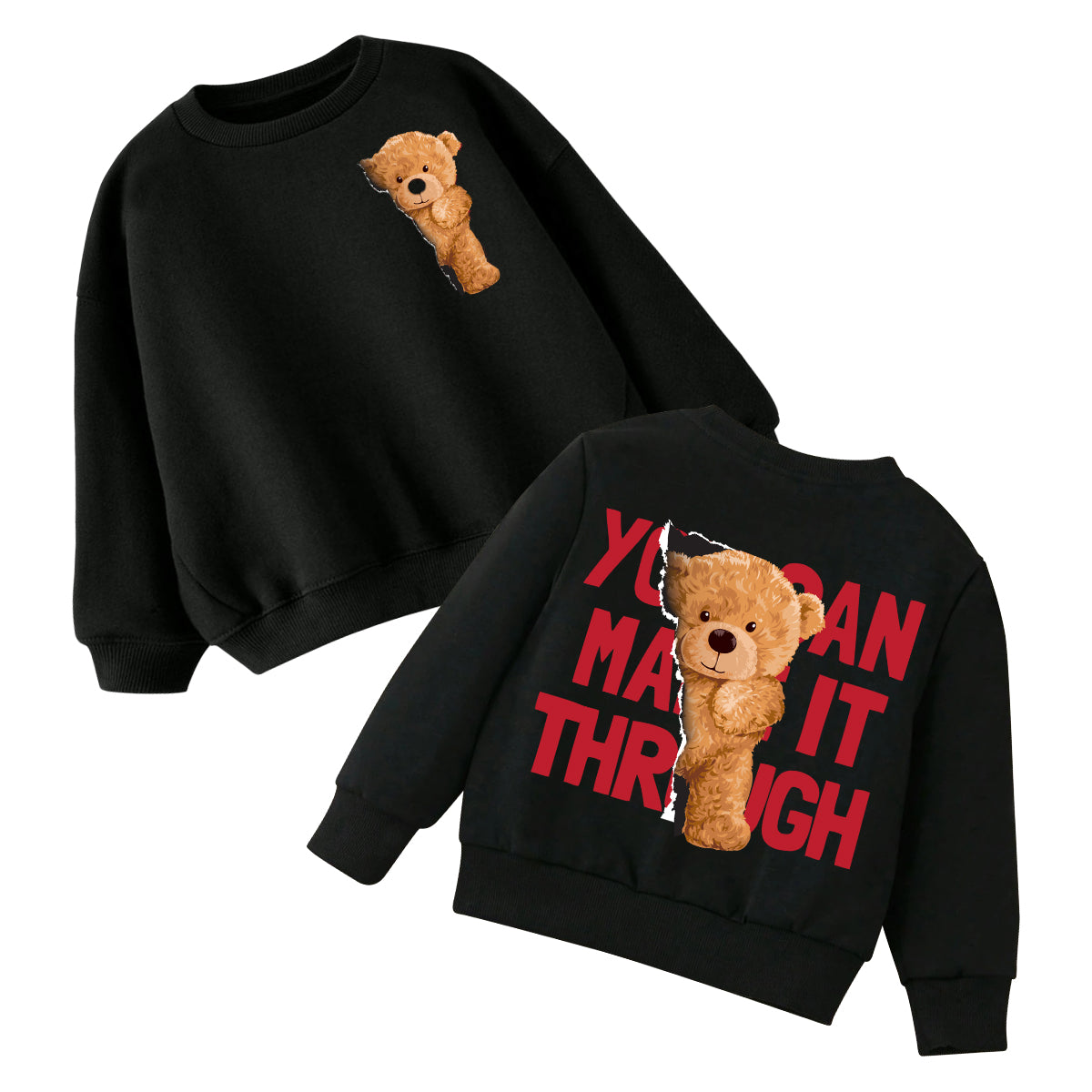 Girls' round neck sweatshirt customization