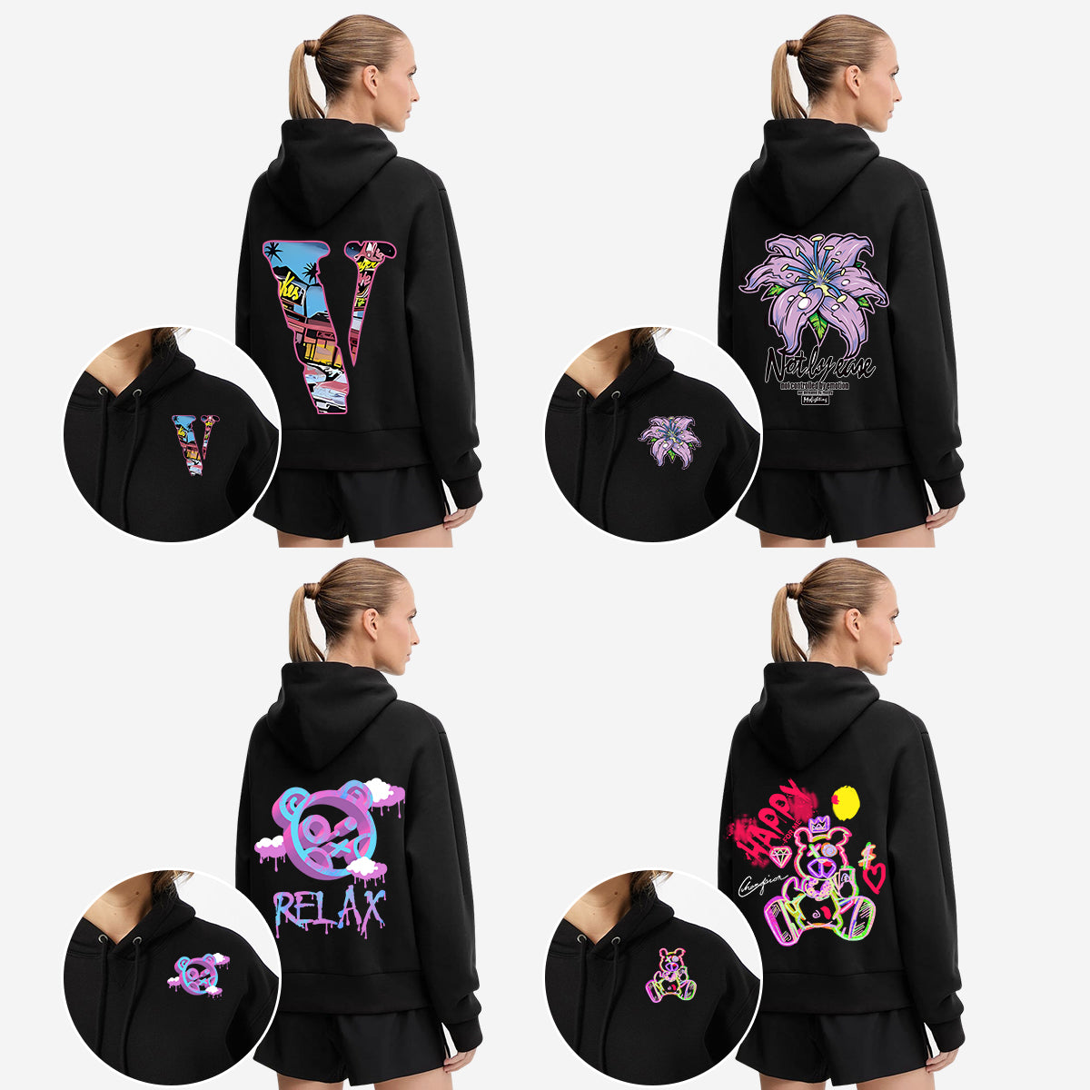 Women's sweatshirt customization