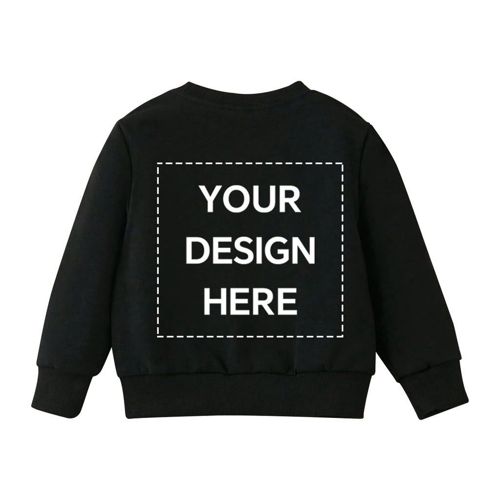 Girls' round neck sweatshirt customization