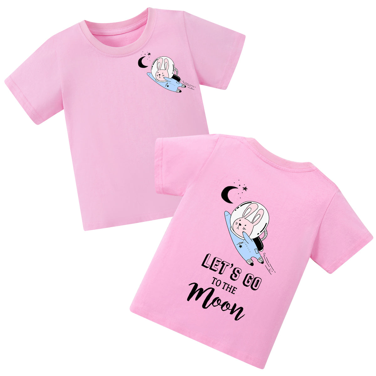 Girls' T-shirts are customized